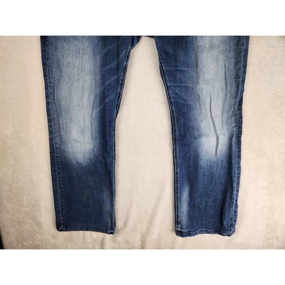 Buffalo David Bitton Jeans Mens 35"x27" Evan-X Straight Stretch Distressed - Picture 3 of 14